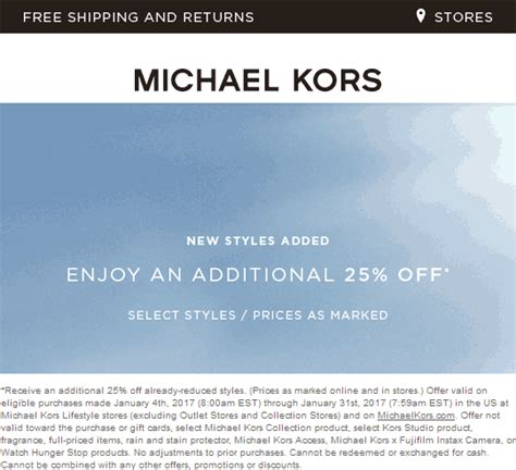 michael kors coupons april 2020